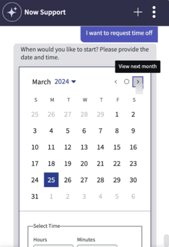 Request time off