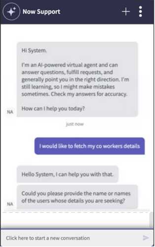 Request for your coworker details