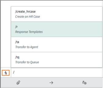 HR Agent Workspace - Quick action