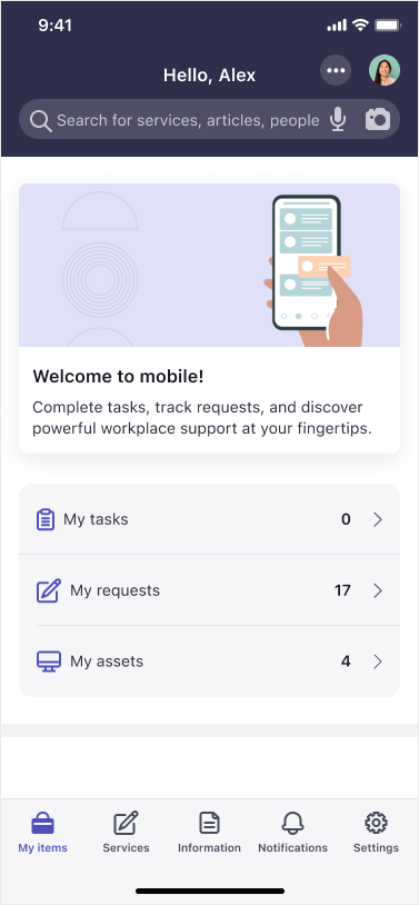 Now mobile applet launcher