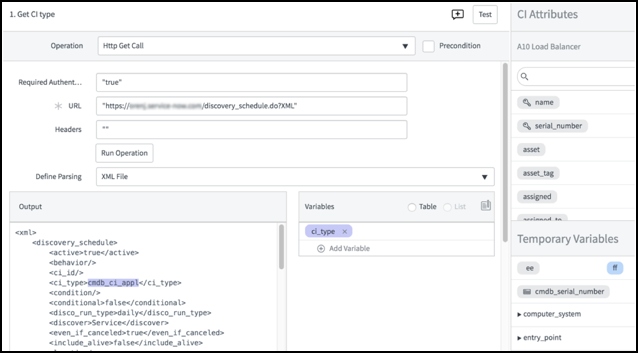 [HTTP Get コール (HTTP Get Call)] 操作を使用します。