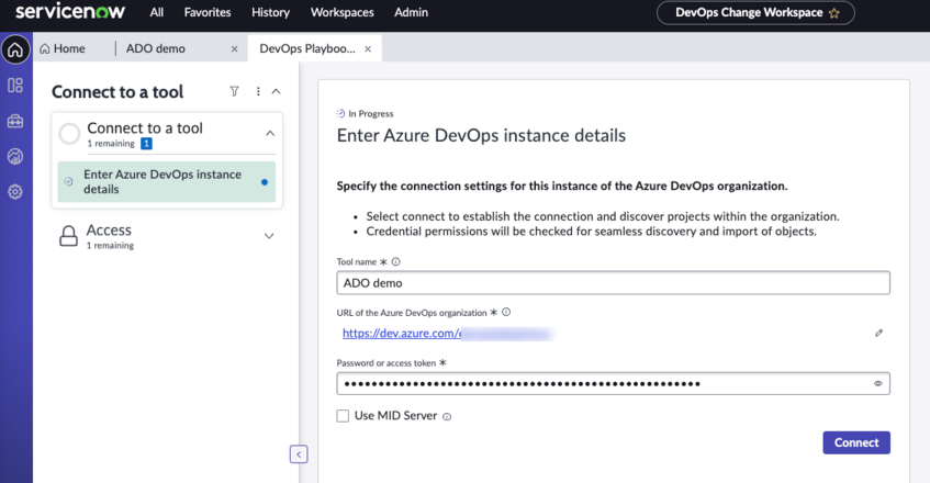 Détails de l’instance Azure.
