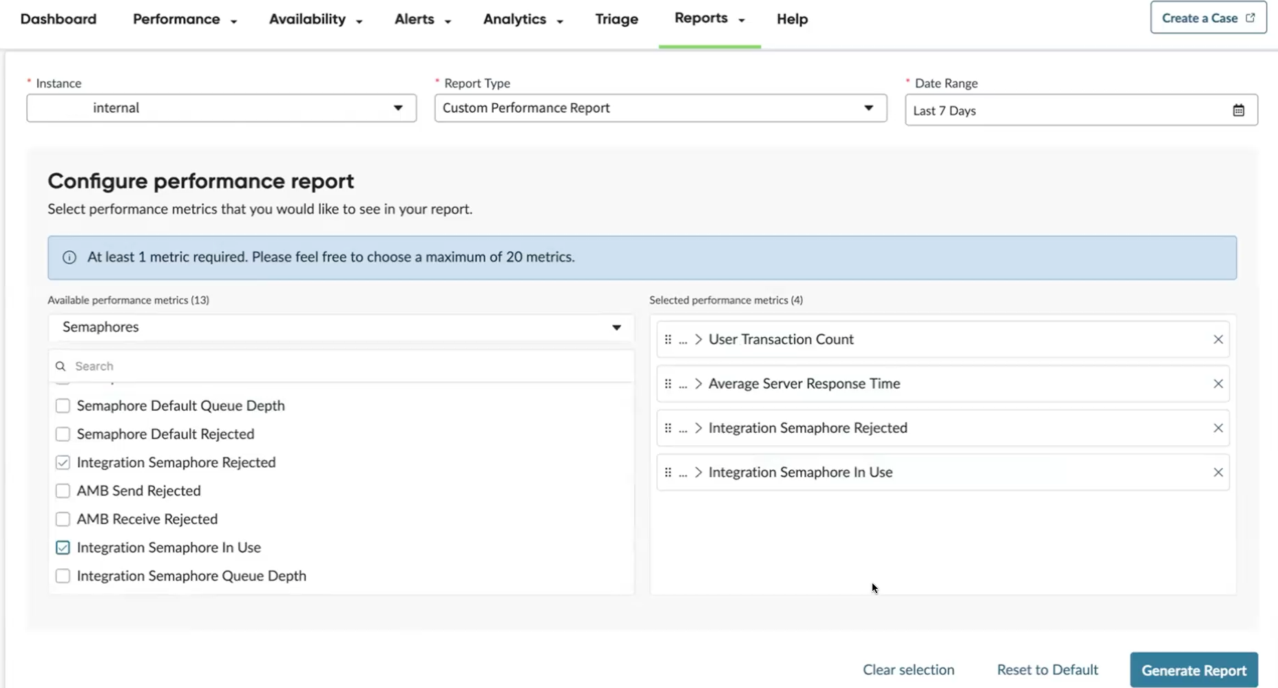 Custom performance report offers more metrics to measure performance.