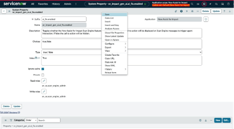 System property to enable the gen_ai.ai_fix.enabled functionality.
