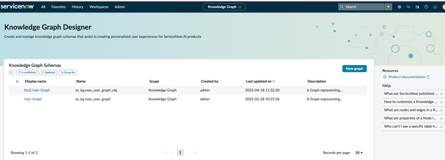지식 그래프 디자이너 방문 페이지입니다.