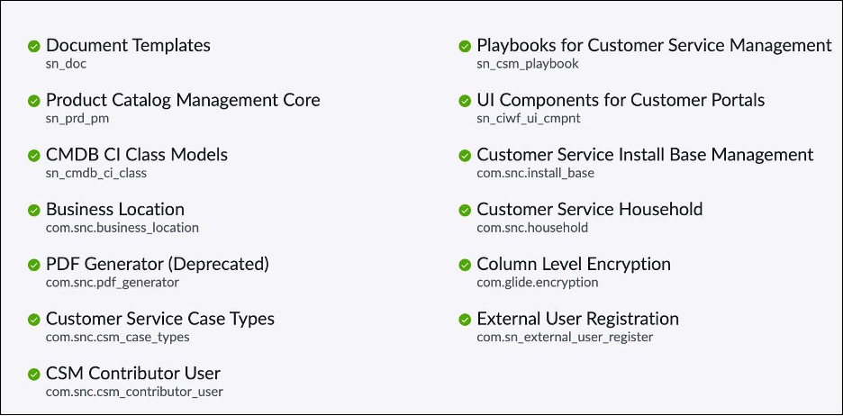 Plugin infomration for the application.