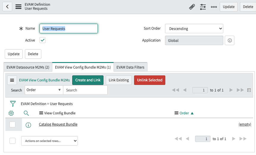 Ensemble de configuration EVAM