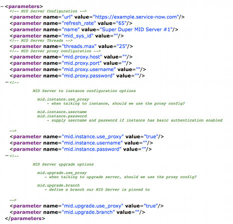 Fichier de config.xml Serveur MID