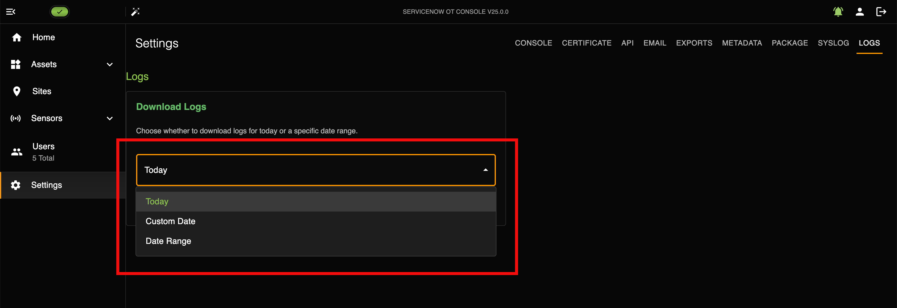 Drop-down menu