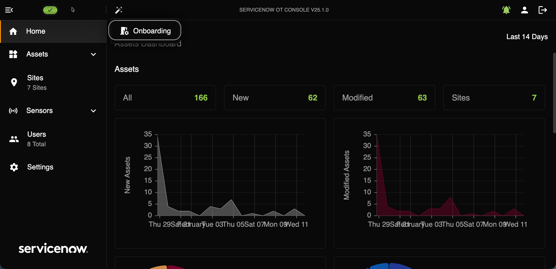 Onboarding tab