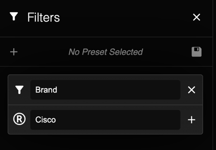 Brand filter