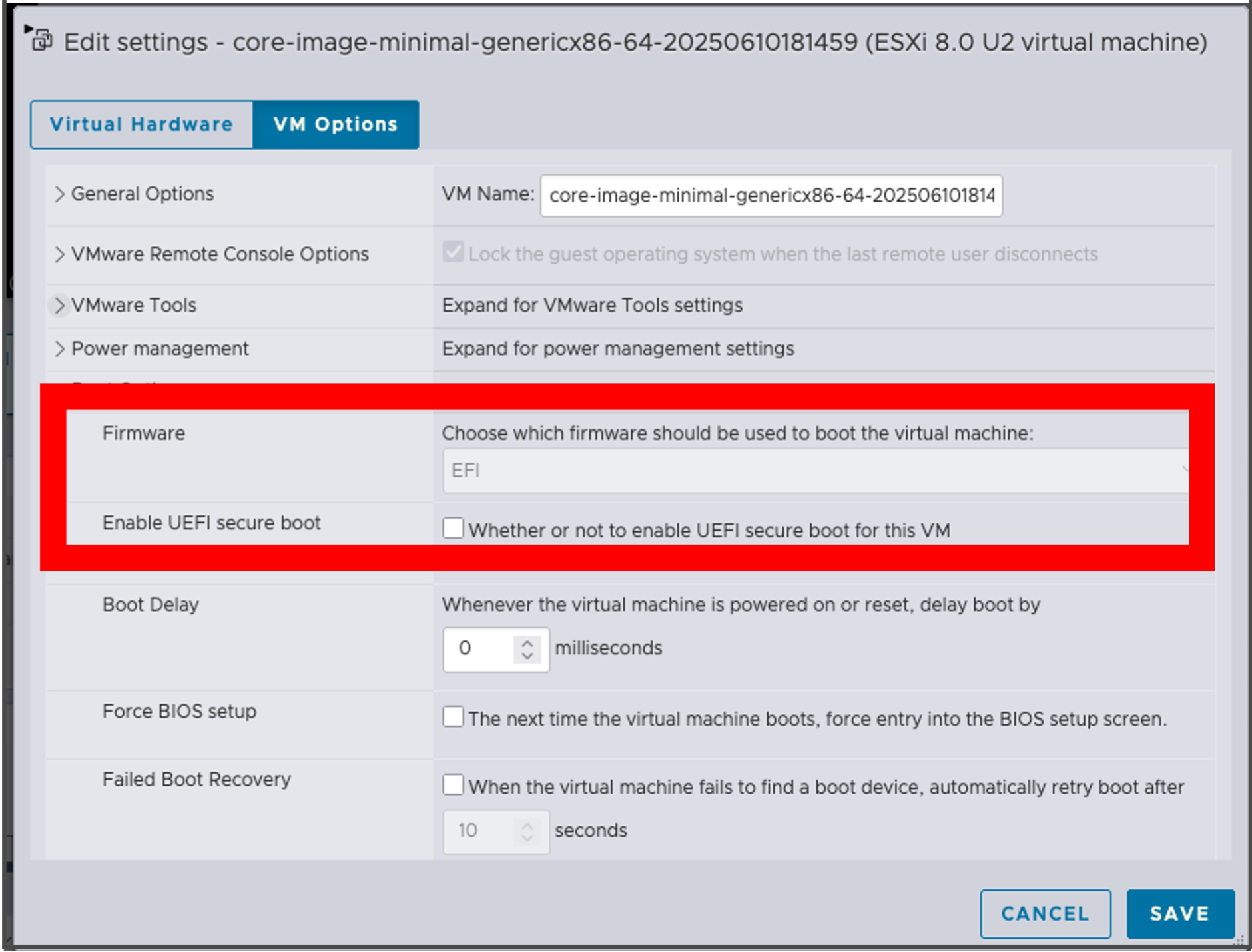 ESXi 8.0 U2 example