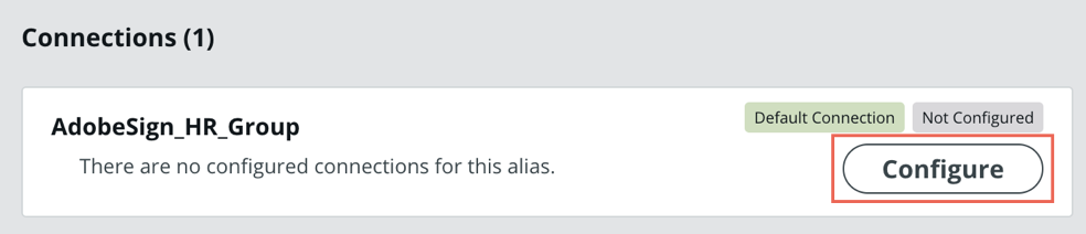 Erstmalige Verbindungskonfiguration.