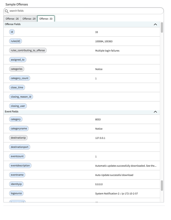 IBM QRadar Mapping – Beispiel für Vergehen und Ereignisse