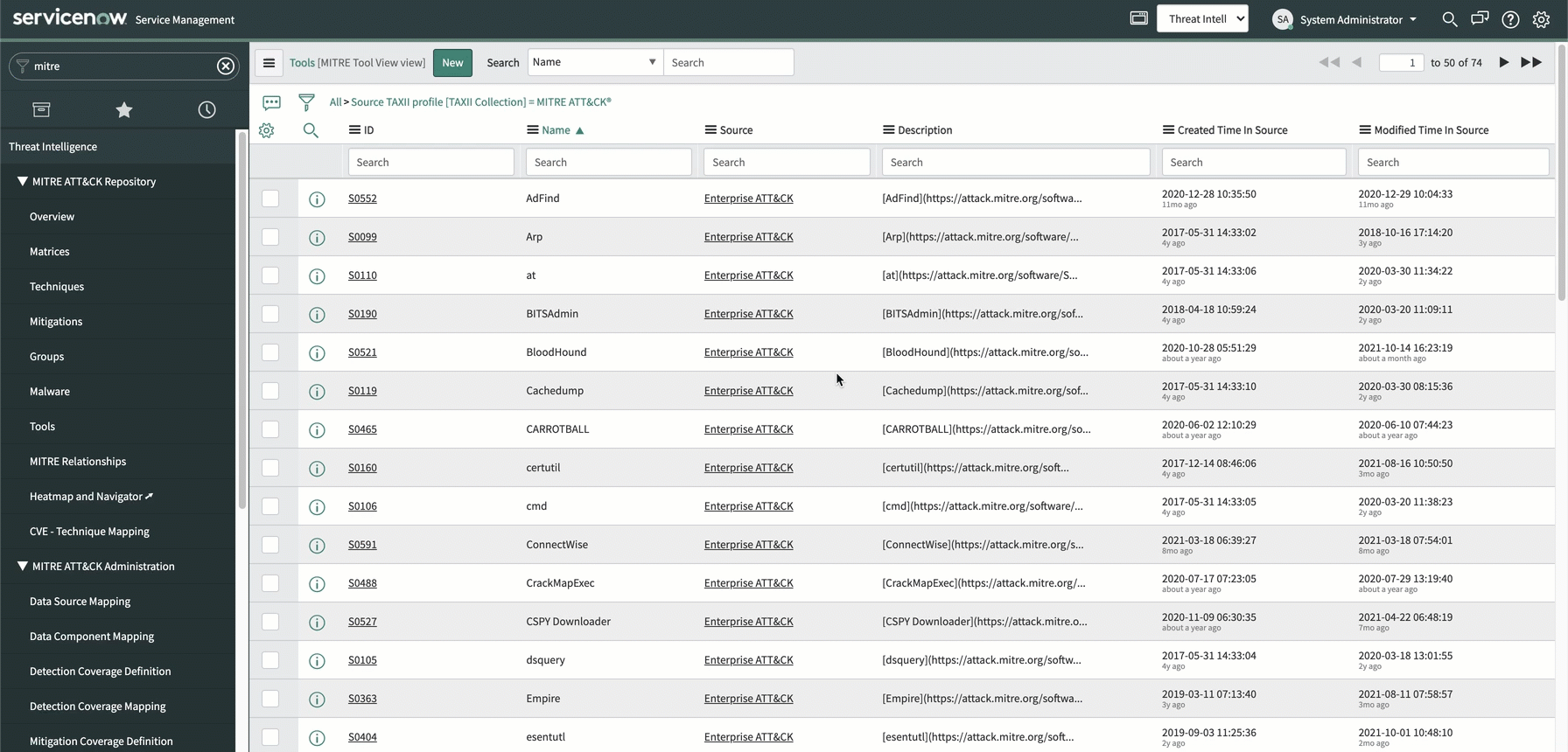 Zeigen Sie die Details für die Tools und die zugehörigen Informationen an.