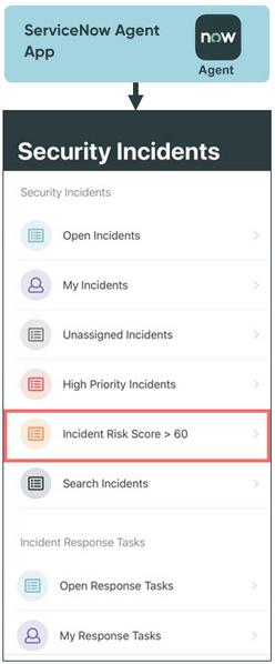 Applet „Incident-Risikopunktzahl > 60“ hervorgehoben.