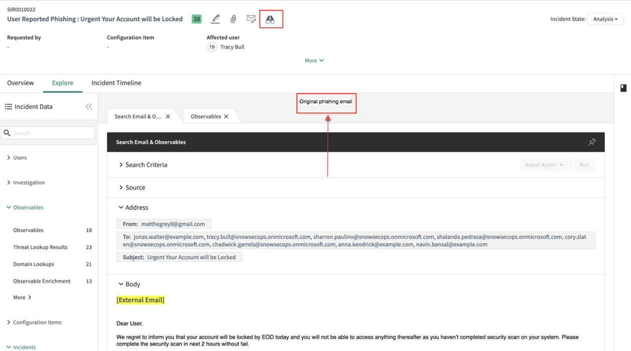 URP Security Incident: Neue UI – Phishing-E-Mail