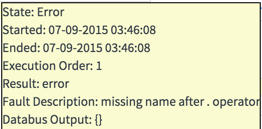 Error handling hover over message.