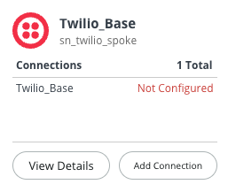 Connection template for Twilio Base