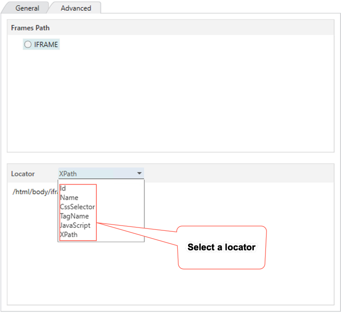iframe locator.