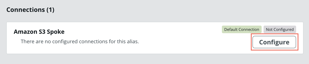 Configure the default connection.