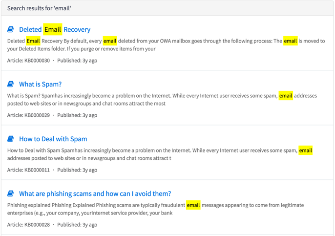 Suchseiten-Widget mit Ergebnissen für „E-Mail
