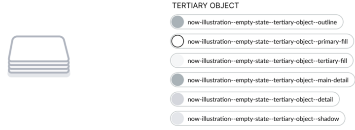 Tertiäres Objekt – Bild mit leerem Status. Die Textbeschreibung finden Sie in den folgenden Informationen zum Design Hook.