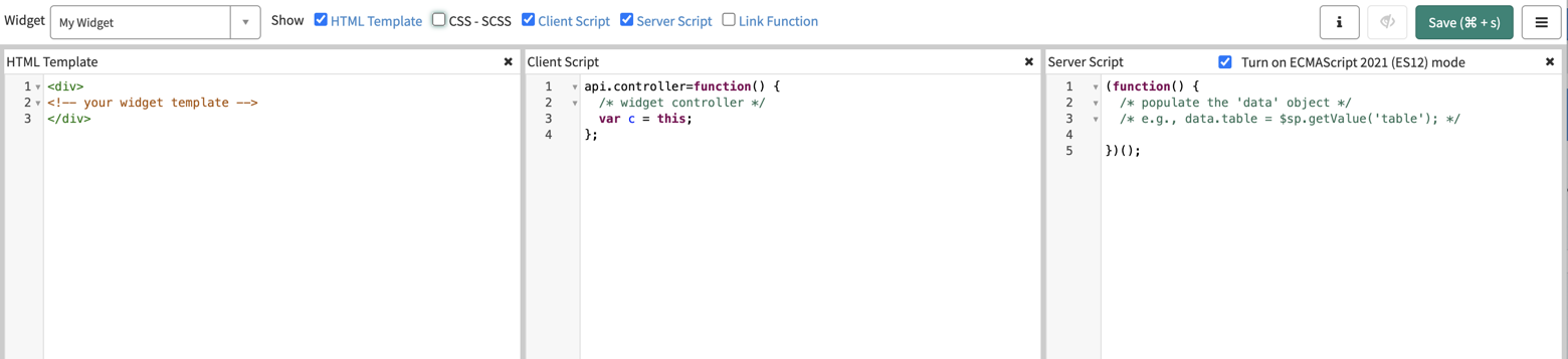Widget-Editor-IDE