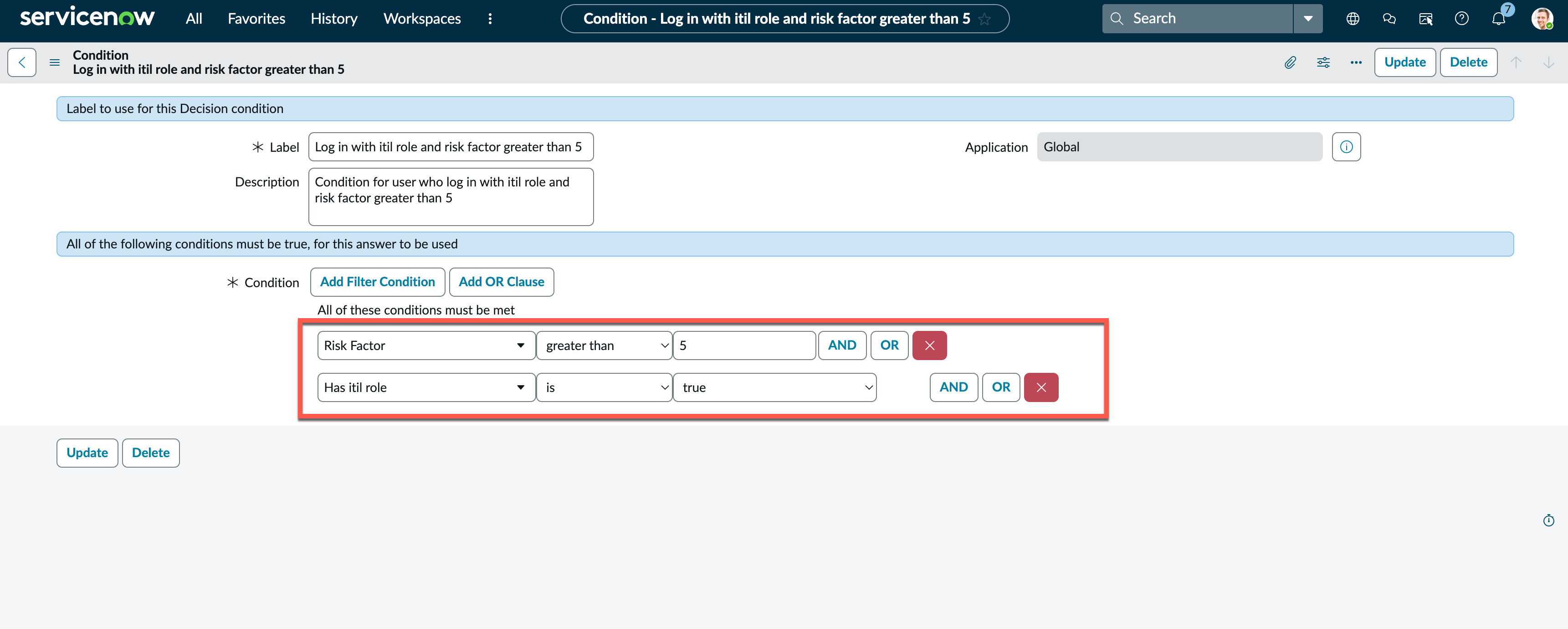 Session Access - IDP condition