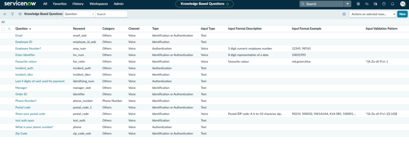 Knowledge Based Question - list