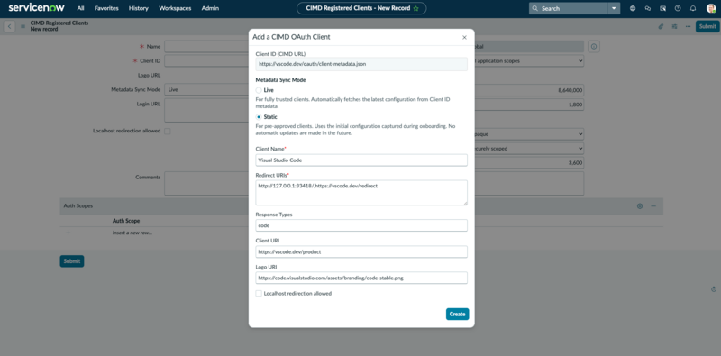 Add a CIMD OAuth Client