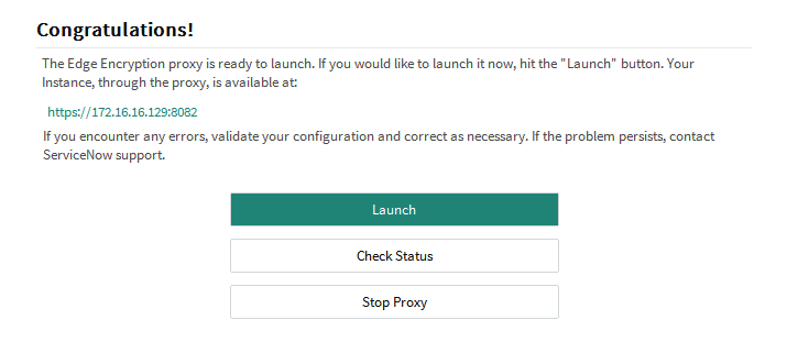 Proxy status