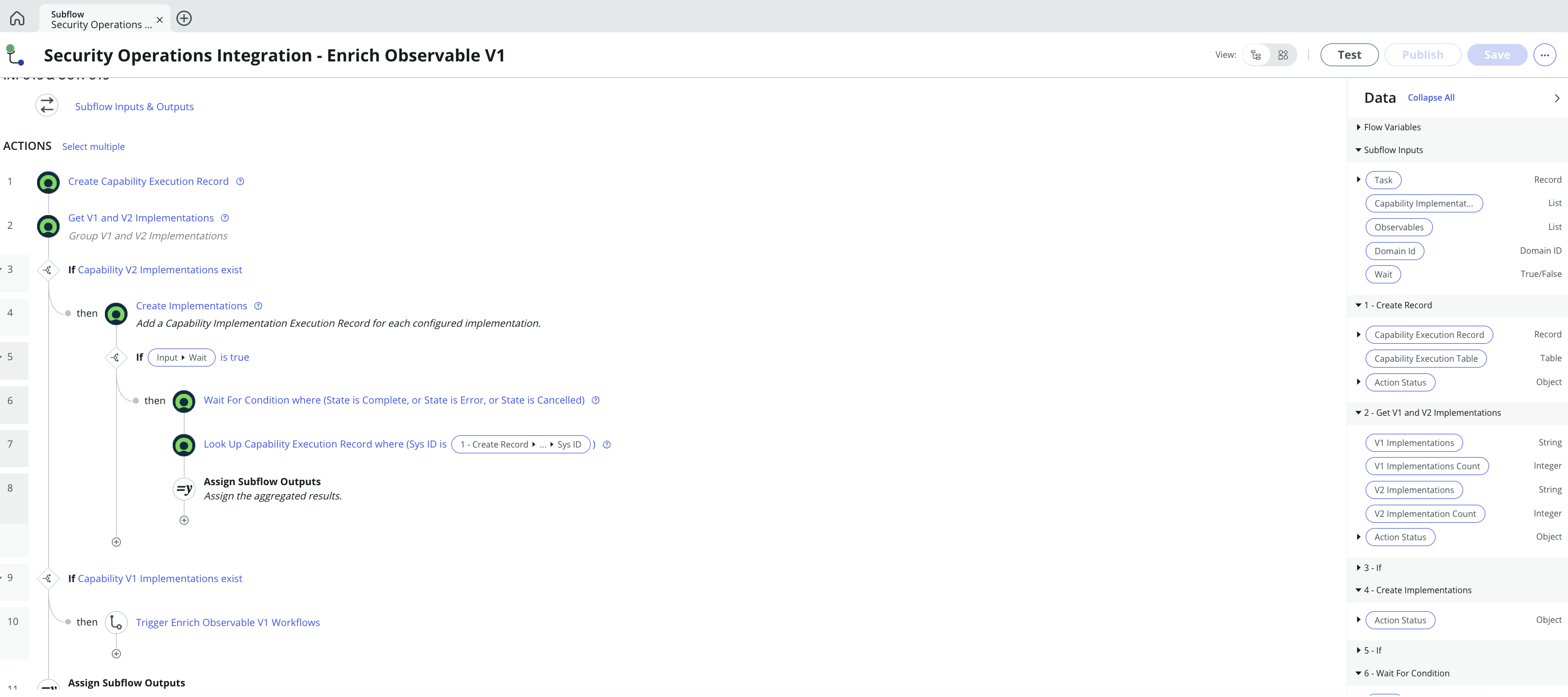 Security Operations Integration - Enrich Observable