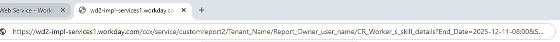 RaaS URL in browser