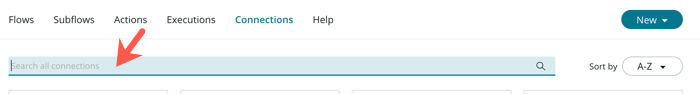 Search all connections field.