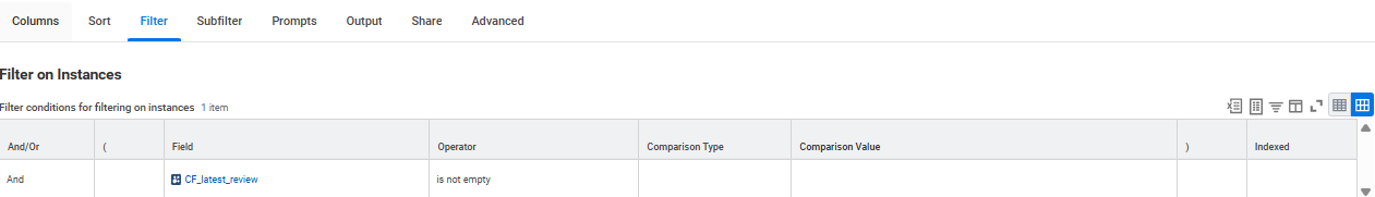 Example 1 of sub level sort