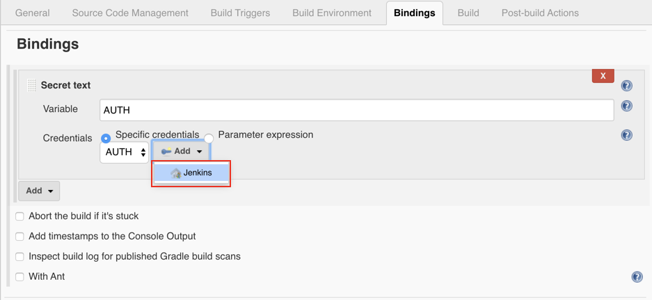 Jenkins Credentials Provider