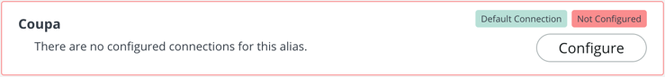 Coupa OAuth connection alias configuration
