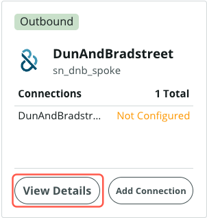 Dun and Bradstreet connection template