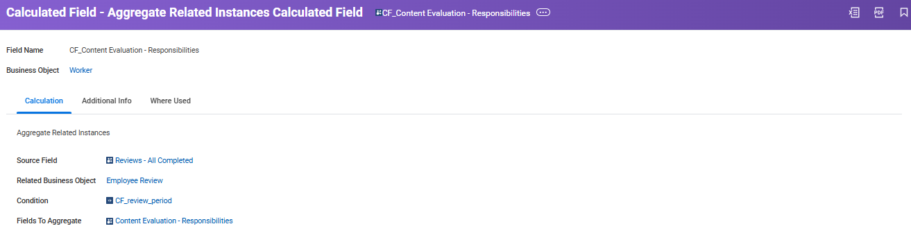 Calculated field of Aggregate Related Instances type example 6