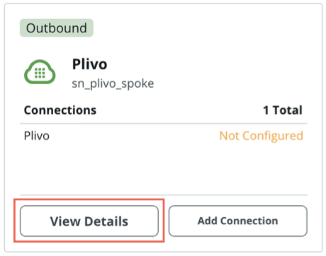 Connection for Plivo spoke.