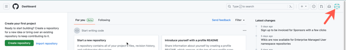 GitHub profile icon.