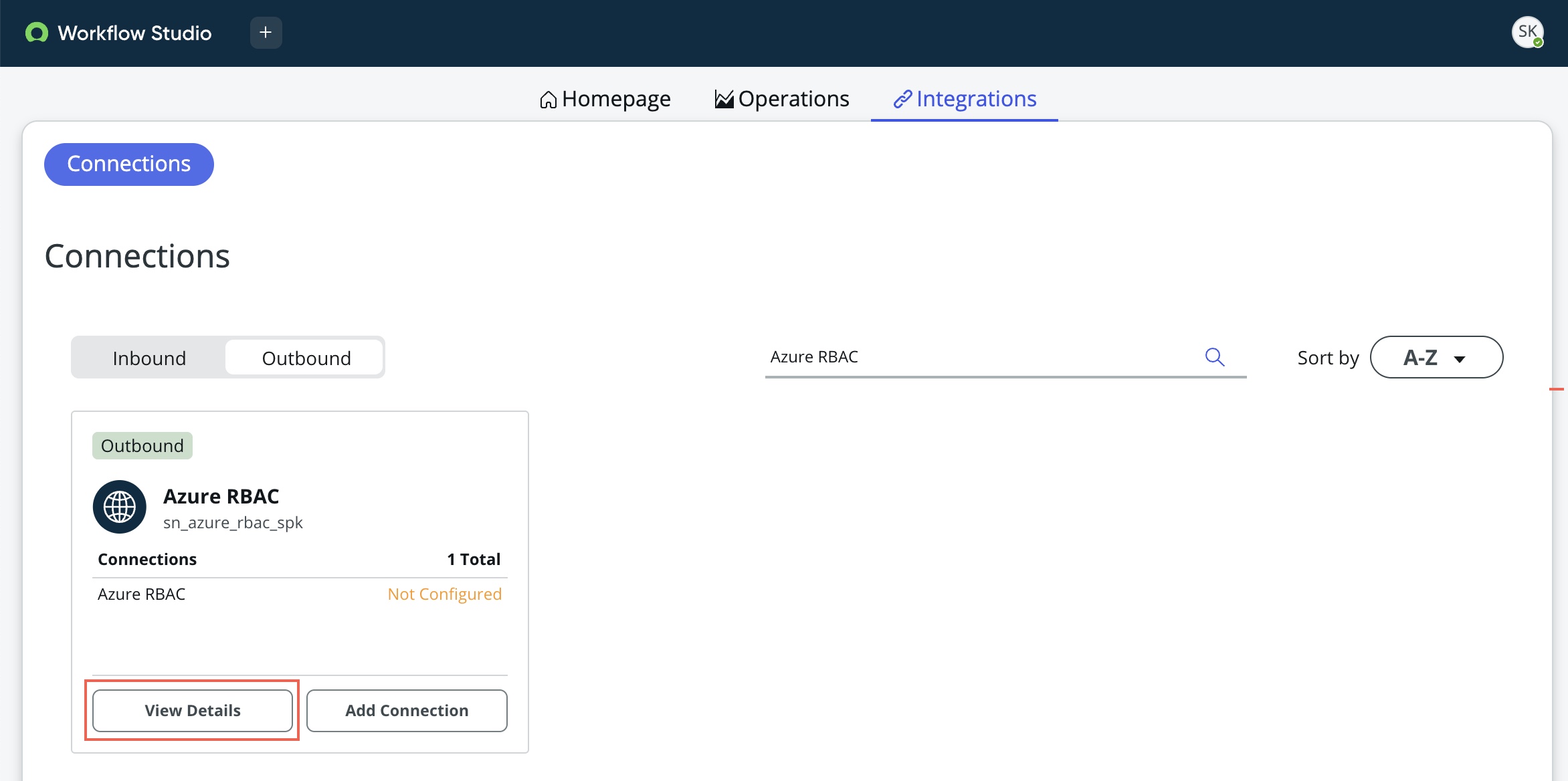 Click View Details to configure the default alias.