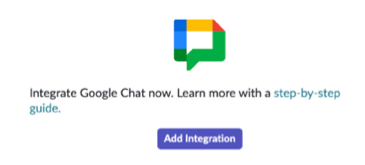Google 채팅 타일입니다.