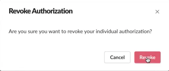 Slack과의 ServiceNow 가상 에이전트 통합을 취소합니다.