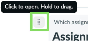 The control next to a question and response.