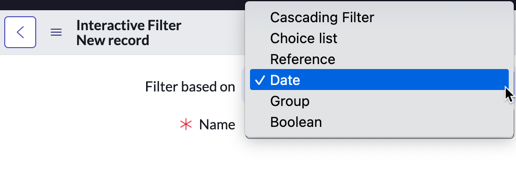 Filter based on list with Date selected