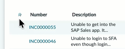 Showing and hiding column filters on a list.