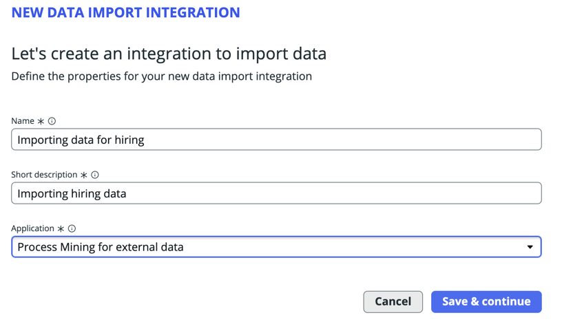 New data import integration