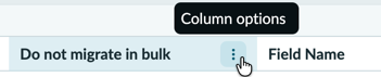 Column options